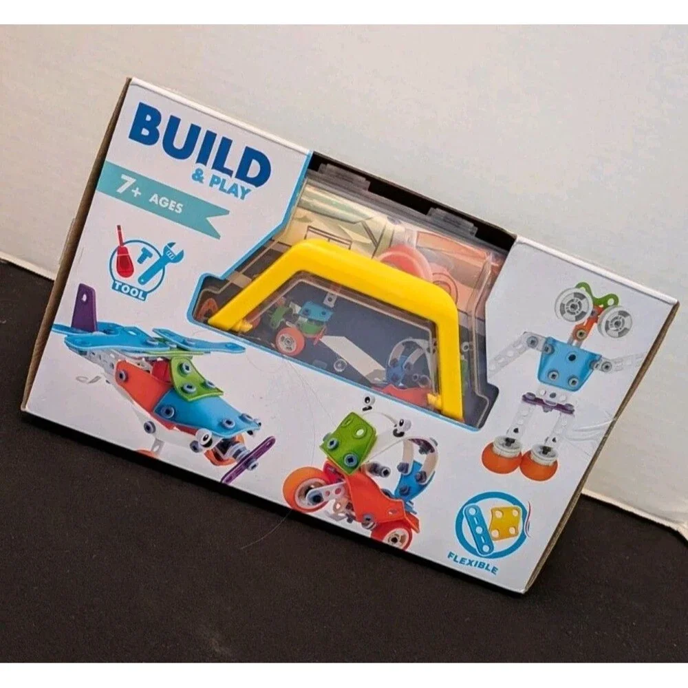 Build Toys & Play Building Kit STEM Learning 7 Models 163 Pieces Science Gift